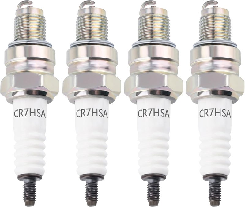 AloneGoer A7RTC CR7HSA Motorcycle Spark Plug A7RC A7TC CR7HSA 4549 Replace for GY6 Engine 50cc 70cc 90cc 100cc 110 125 150cc Motorcycle ATV Quad Scooter Go Kart Moped Chopper Buggy Dirt Racing Bike - Image 1